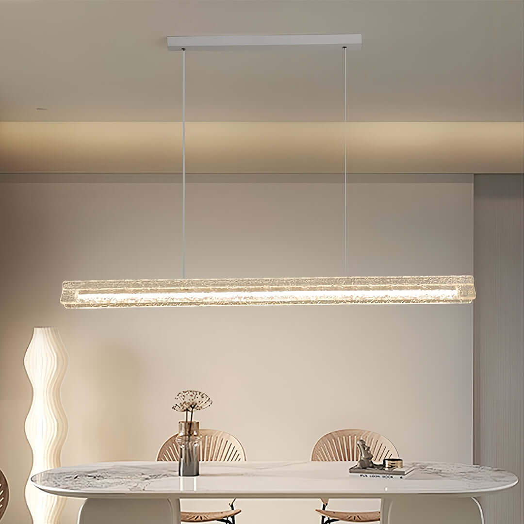 Modern White Pendant Light Frosted Acrylic Island Ceiling Light