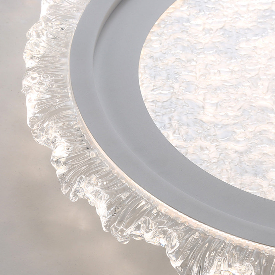 White Round LED Ceiling Light French wide-spectrum Ultra-Thin Flush Mount Light