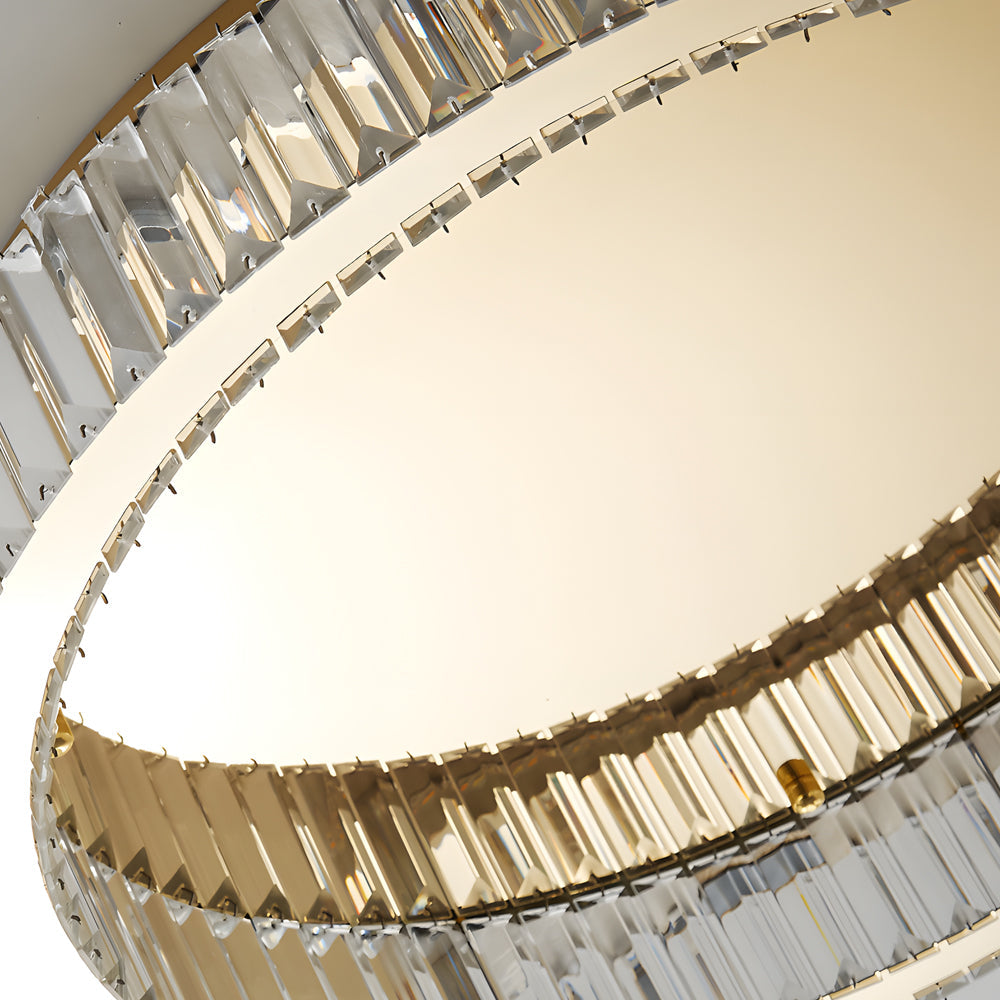 Crystal Ring Ceiling Light Modern Dimmable LED Luxury Light