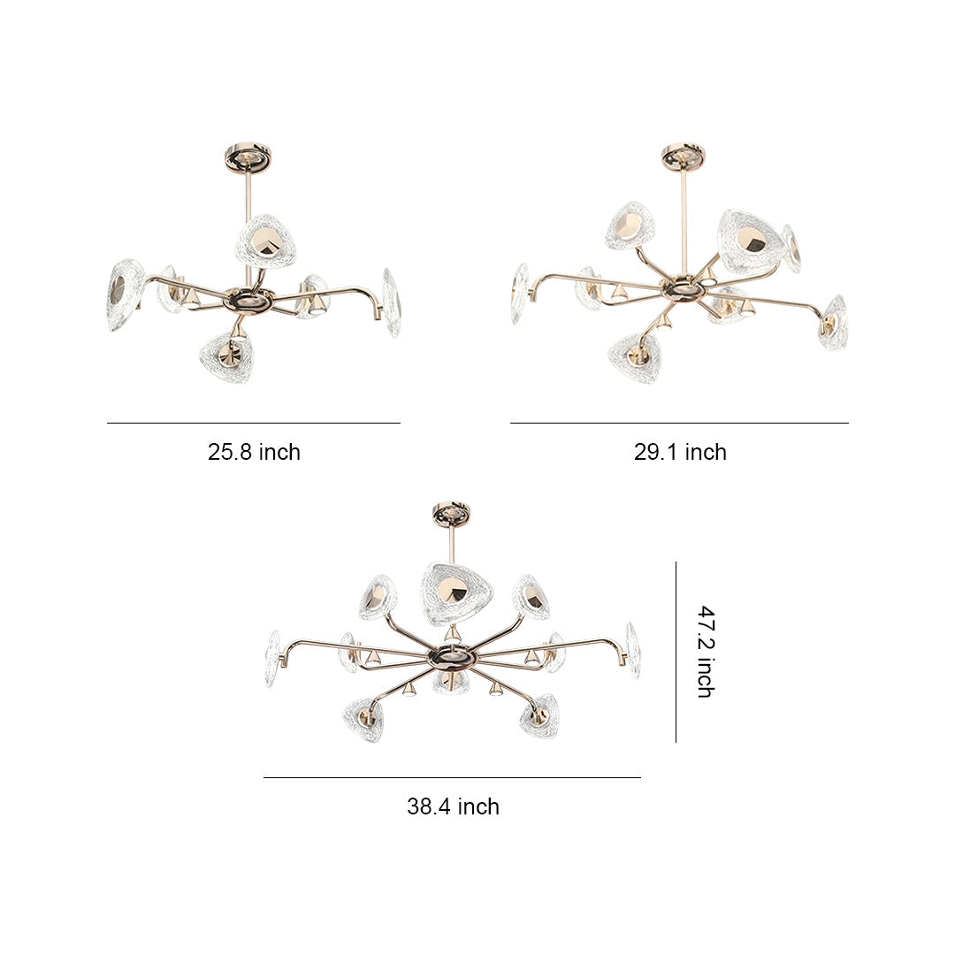 Crystal Vintage Chandelier Creative LED Ceiling Light