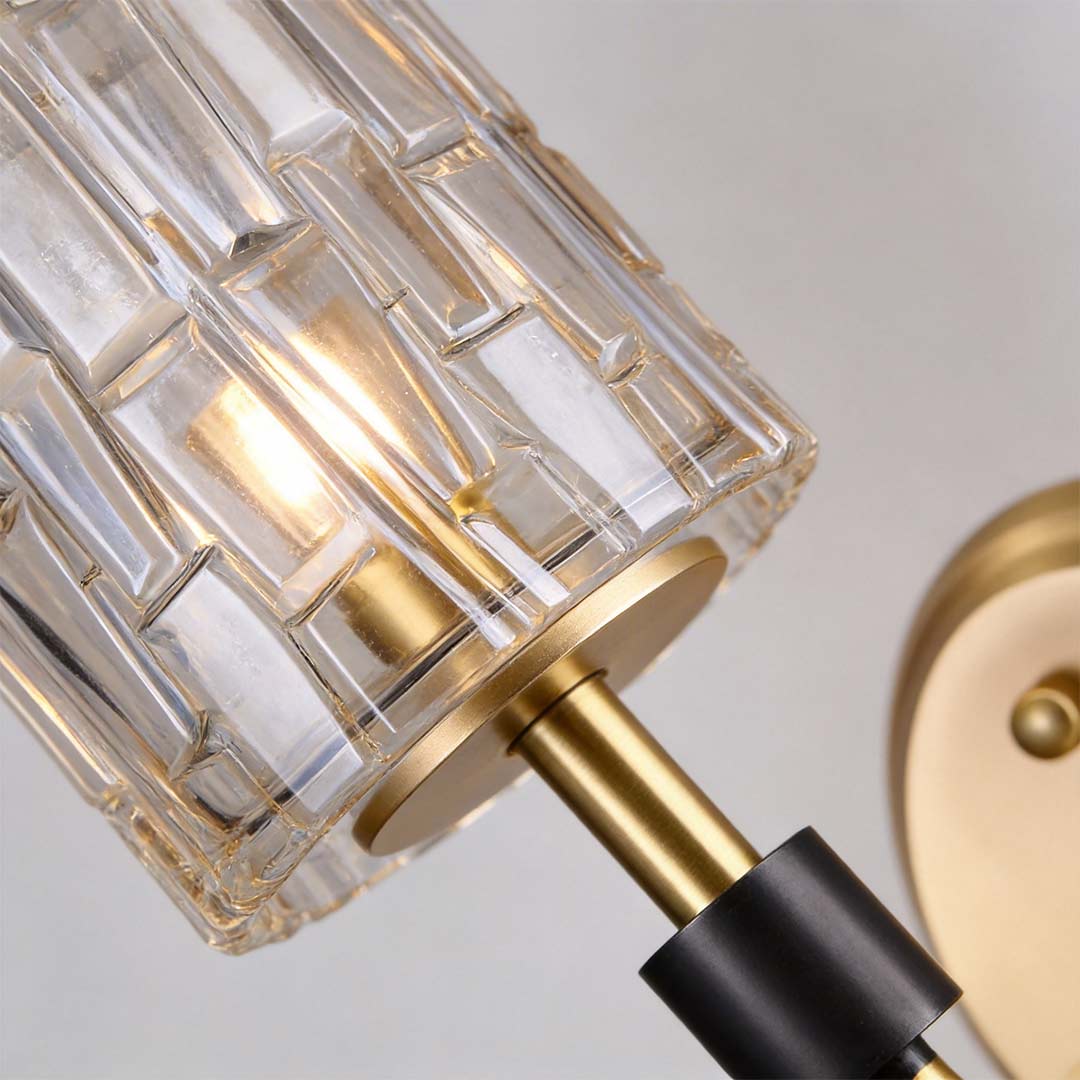 Crystal Wall Lights Gold American Style Luxurious Copper Lamp