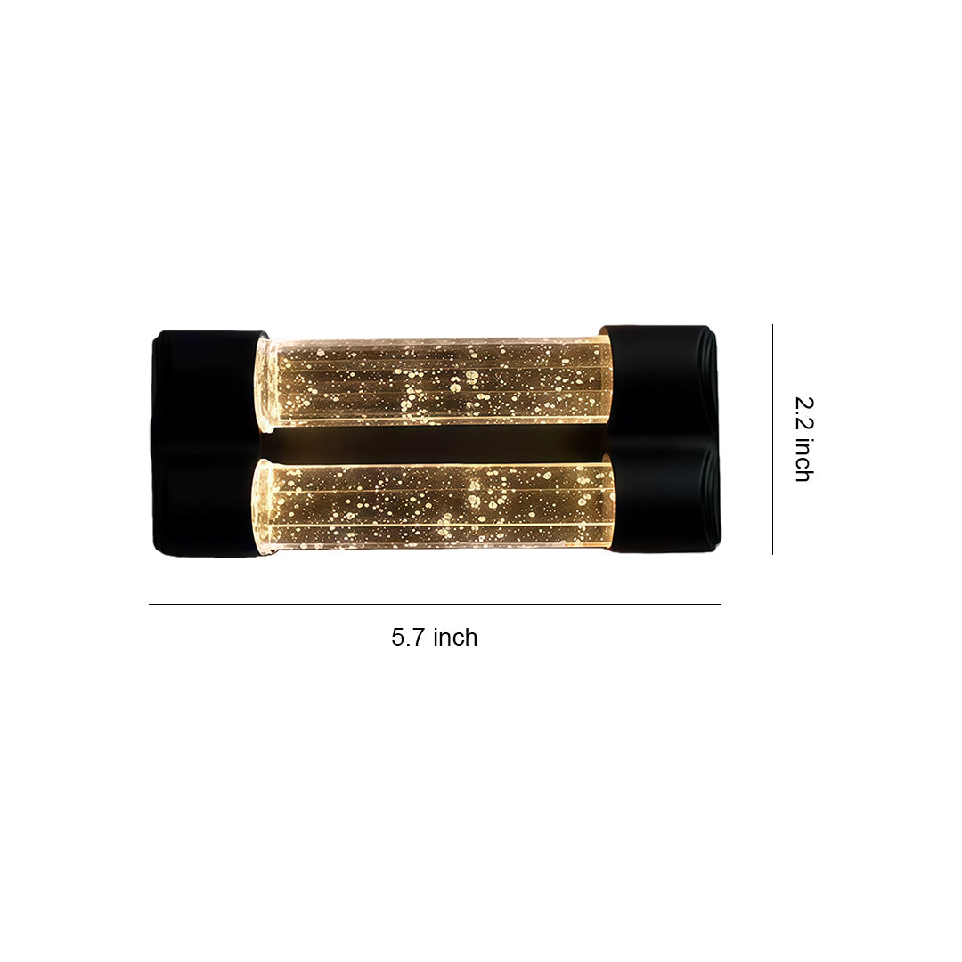Crystal Wall Sconce Light Fixture Luxury Waterproof LED Lamp