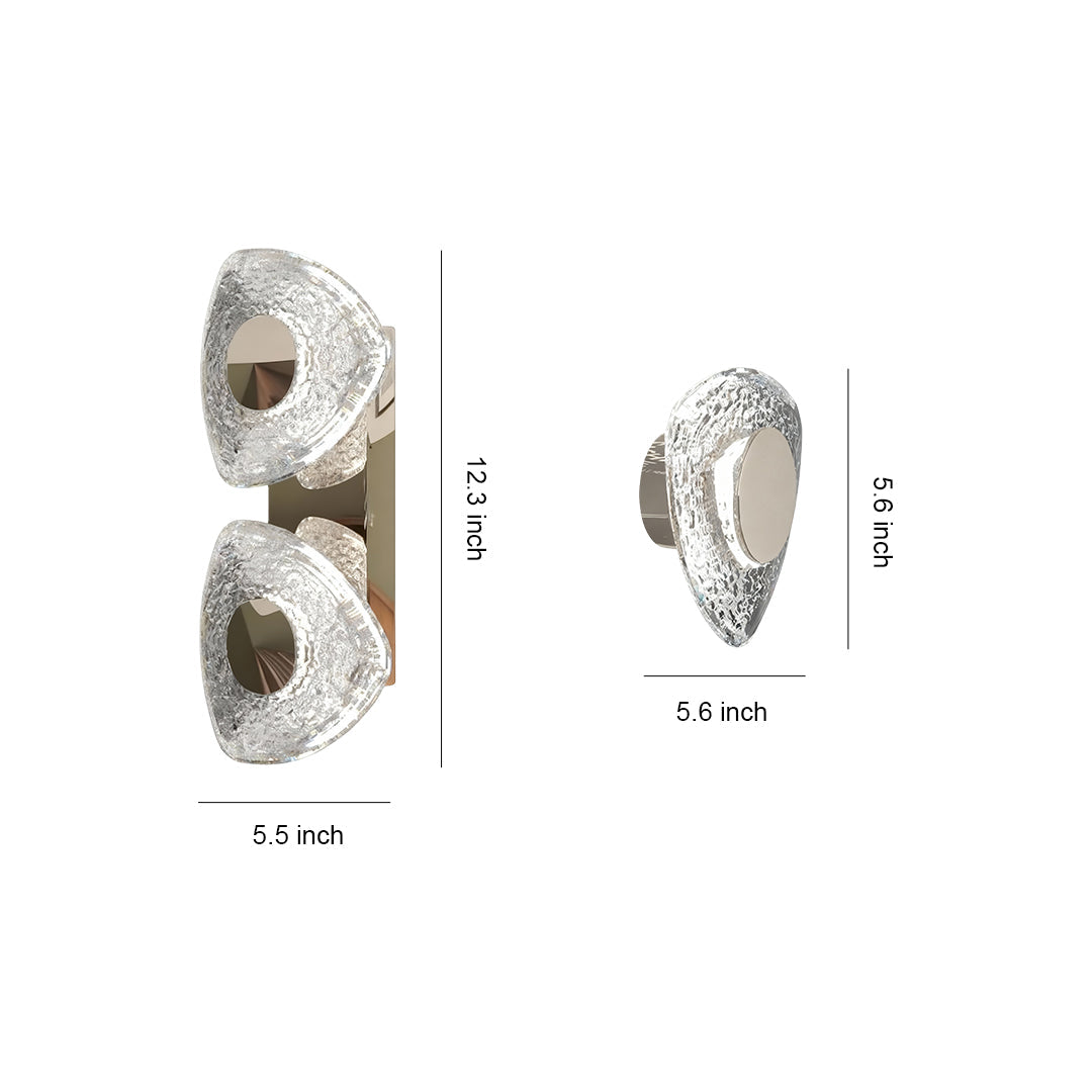 Crystal Wall Sconce Light Fixture Luxury Modern Minimalist Lamp