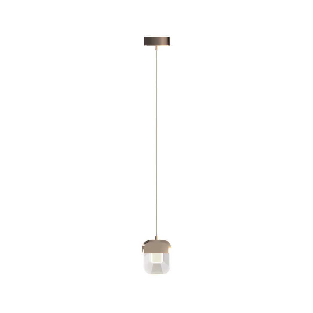 Contemporary Crystal Pendant Lighting Adjustable Ceiling Light