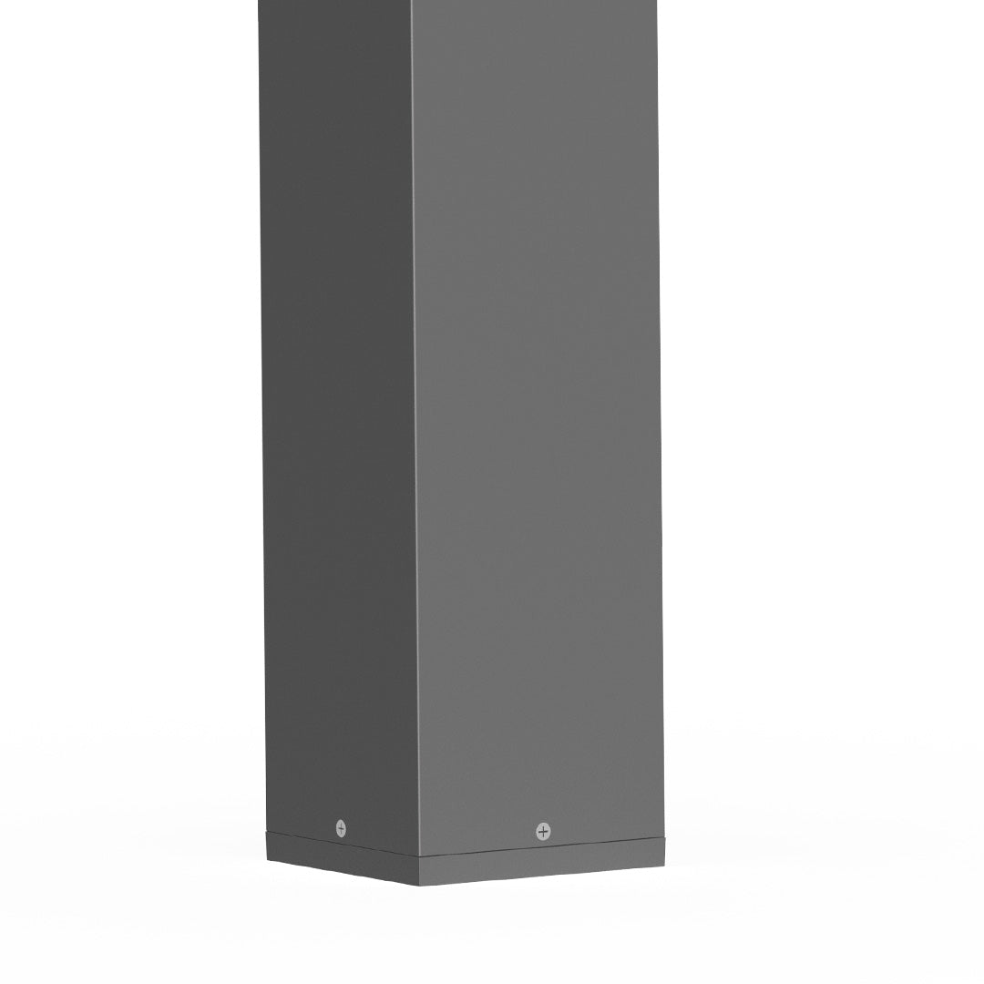 Cutout LED Landscape Bollard Lights Minimalist Garden Pole