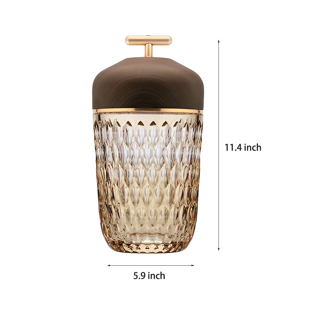 Cup Glass Table Lamp Modern Rechargeable Metal Lamp