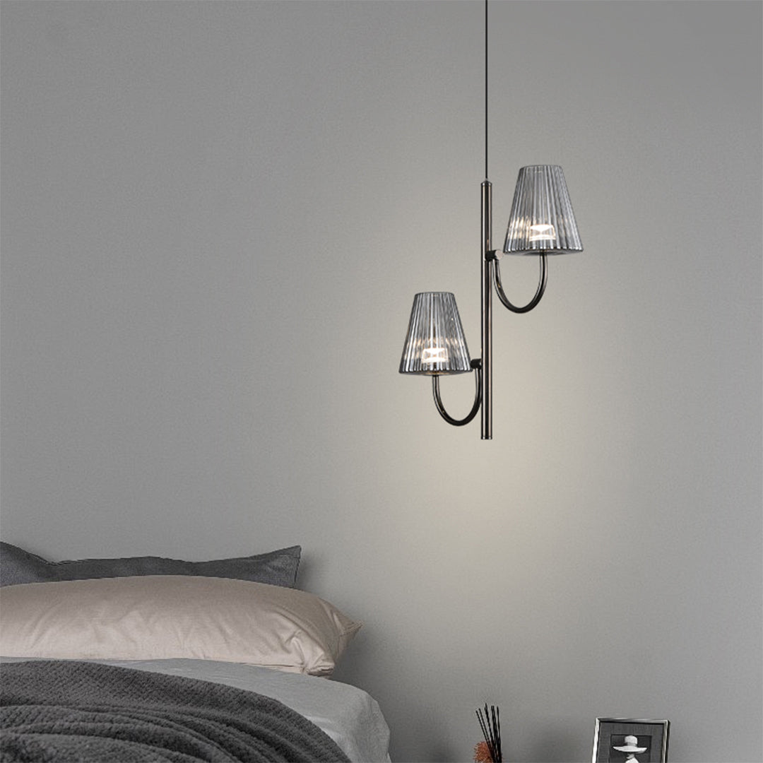 Minimalist Pendant Light American Modern Black LED