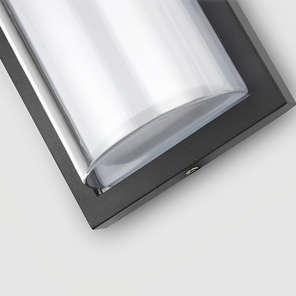 Black Outdoor Wall Light Modern Waterproof LED Light