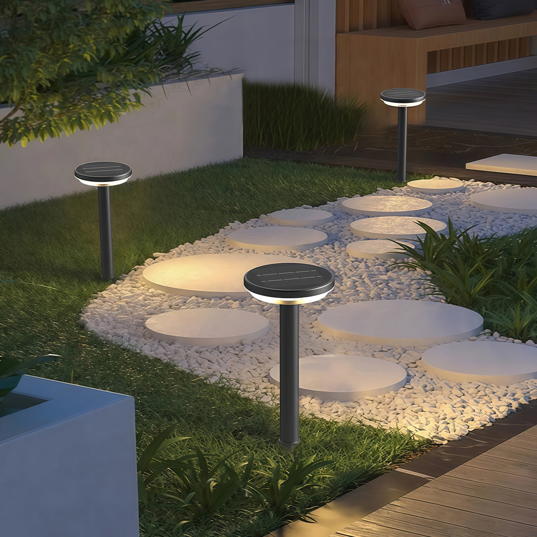 Path Light Solar Outdoor Waterproof Black Mater Light