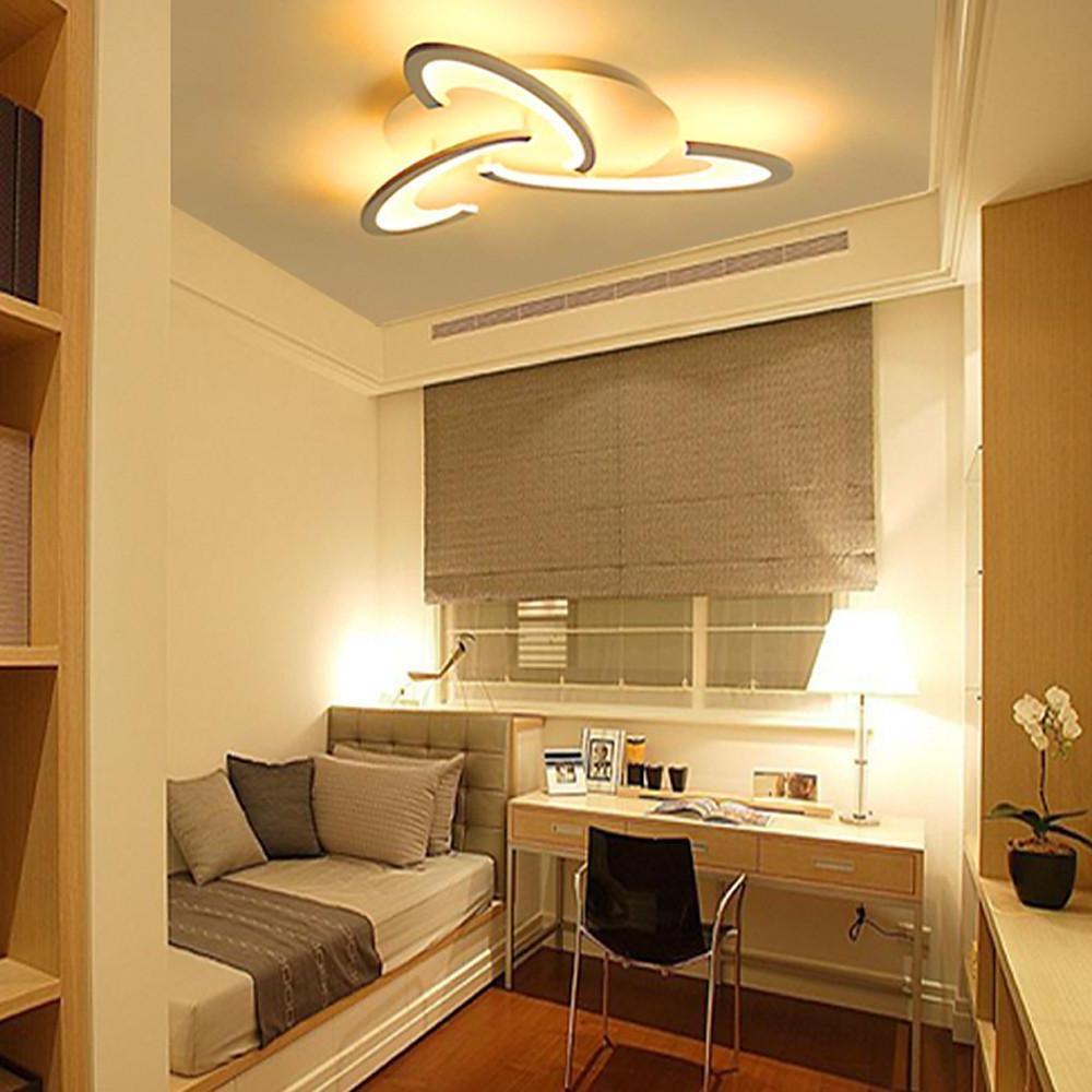 Curved LED Ceiling Light Artistic Geometric Acrylic LED Light
