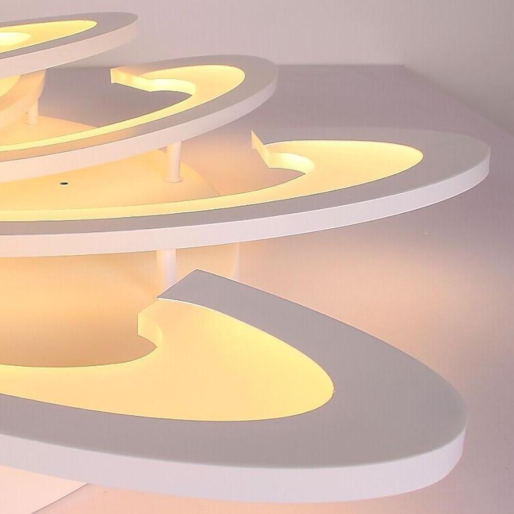 Curved LED Ceiling Light Artistic Geometric Acrylic LED Light