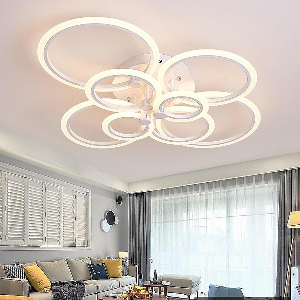 Circles Aluminum Acrylic Flush Mount Lighting LED Ceiling Lights