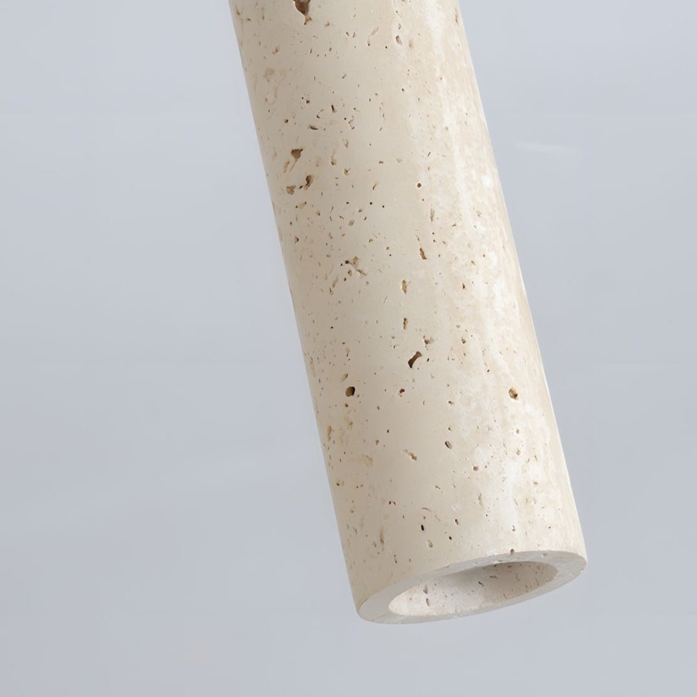 Cylinder Downlight Modern Yellow Travertine Long-Tube Light