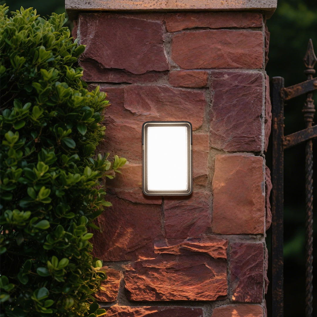 Square Outdoor Wall Light Minimalist LED Waterproof Ambient