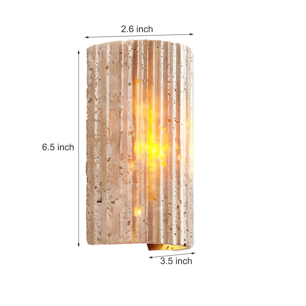 Rectangular Indoor Wall Sconces With Up And Down Lighting Modern Minimalist Faux Alabaster