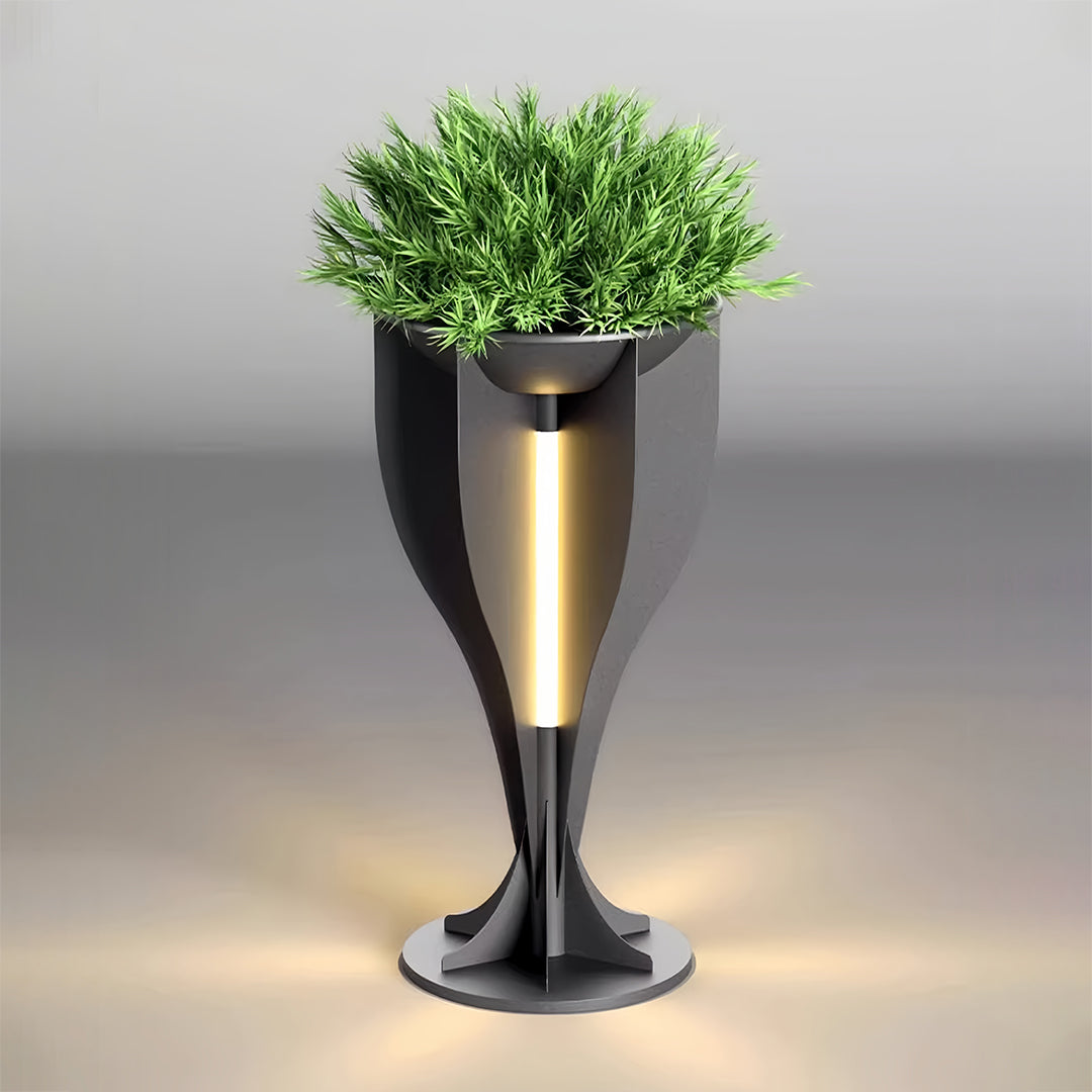 Lighted Planter Outdoor Waterproof Openwork Landscape Light