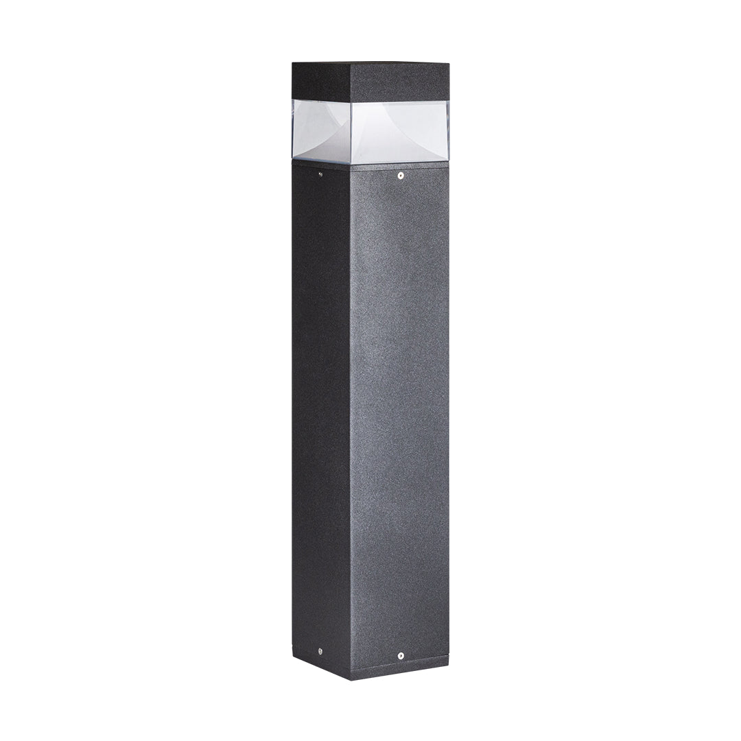 Outdoor 31in Lawn Bollard Light Square Nordic Pathway Lighs