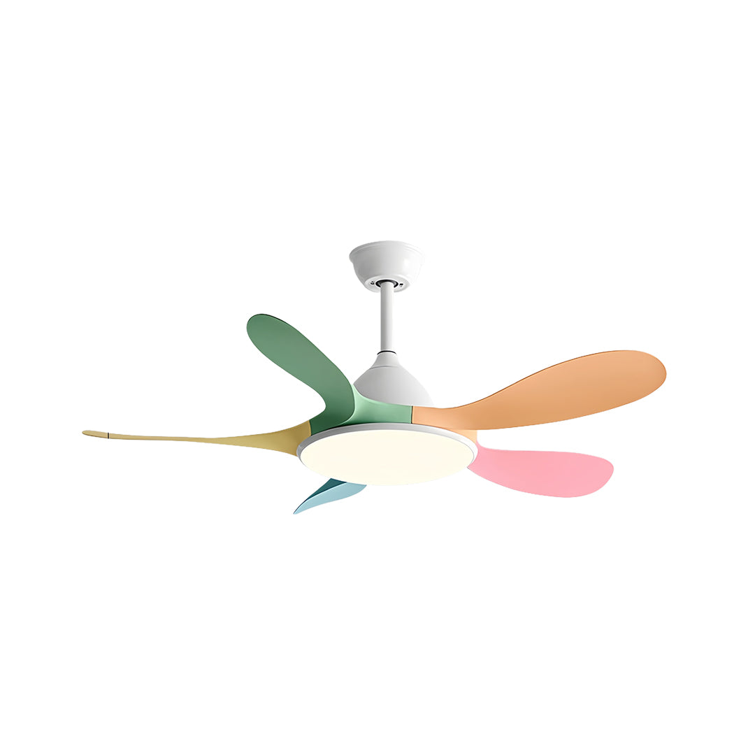 5 Blade Ceiling Fan with Light Abs Blades Metal Body Fan Light