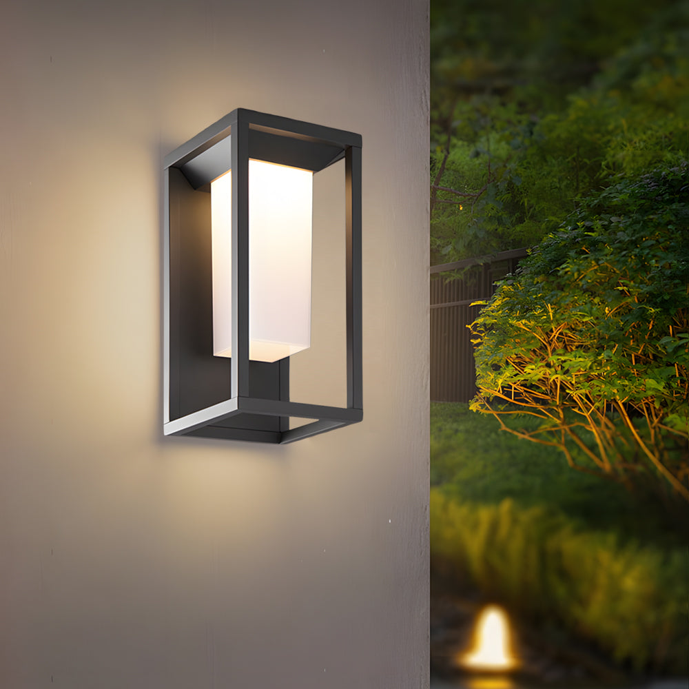 LED Outdoor Lights For Wall Modern Square Waterproof Aluminum