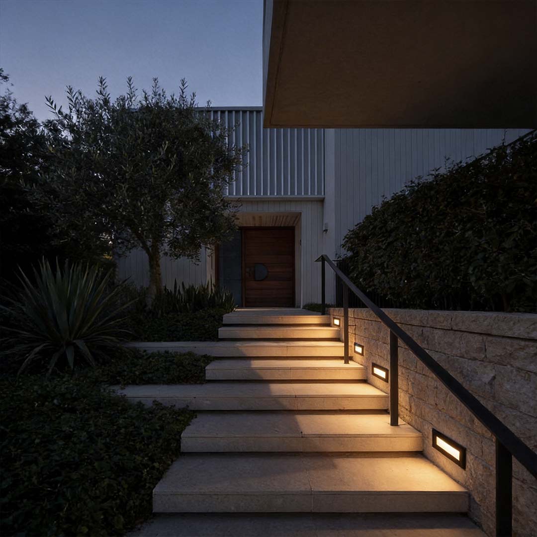 Deck Lights for Steps Modern Minimalist Embedded Outdoor Step Lights