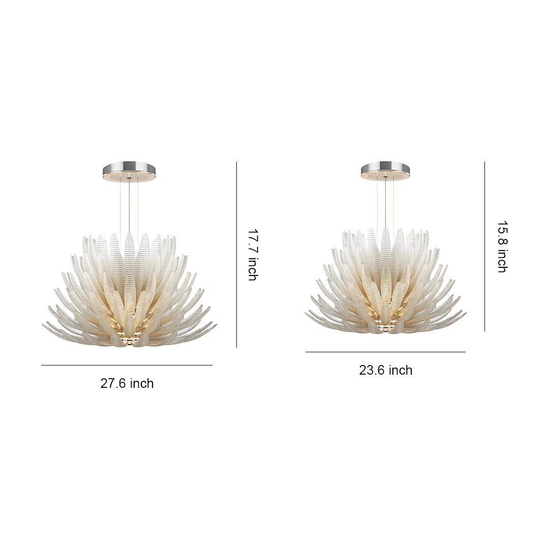 Deco Chandelier Luxury Stainless Steel Glass Ceiling Lights