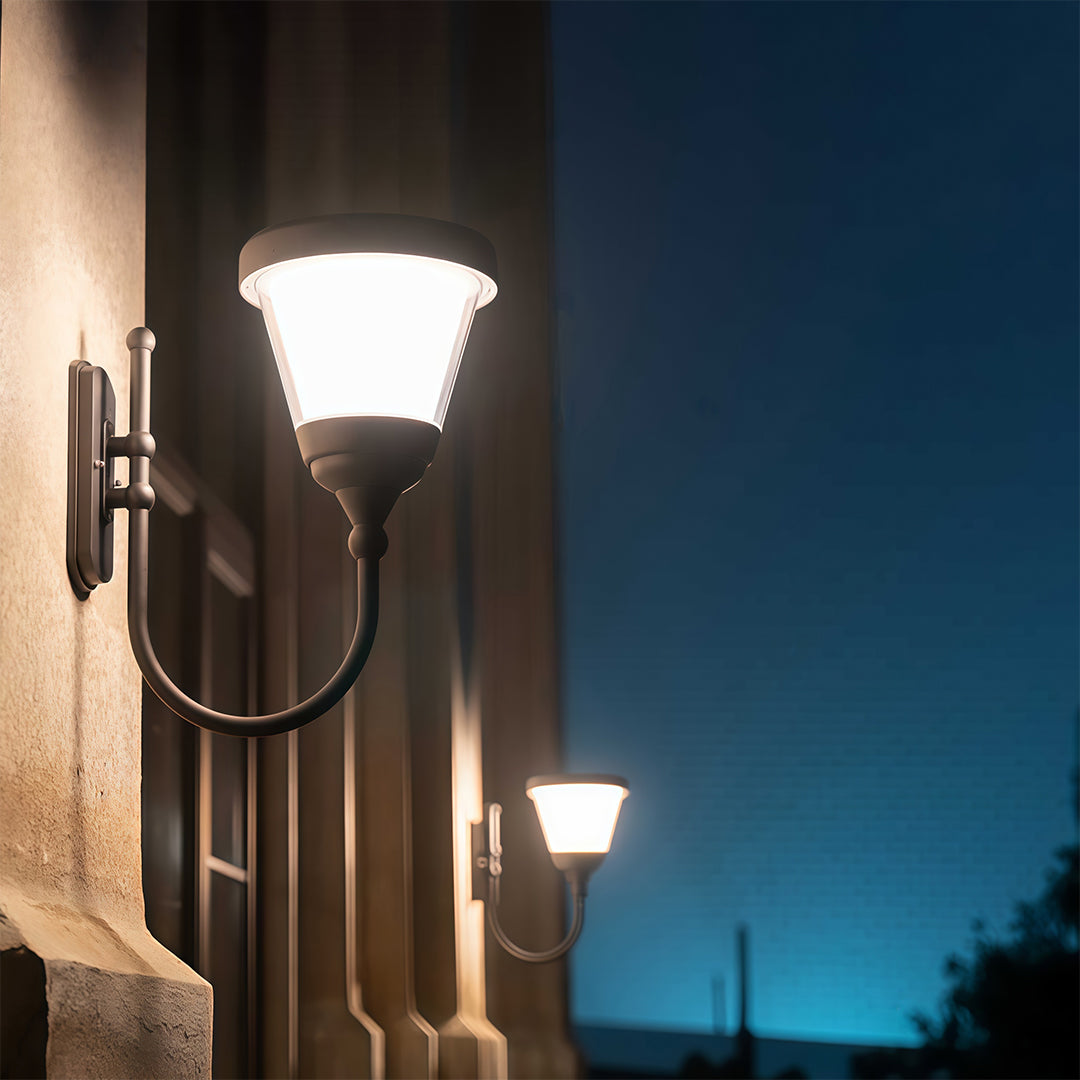 Black Outdoor Wall Mount Lighting Waterproof Garden Light