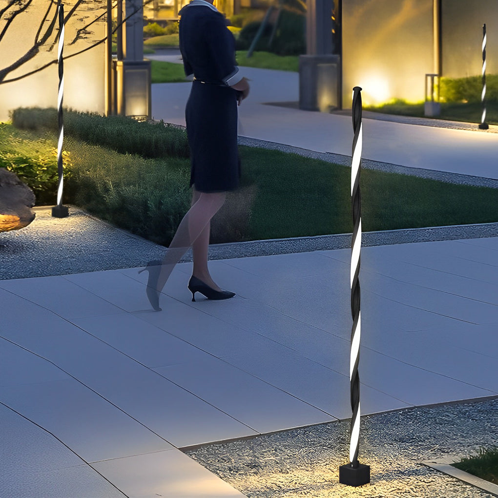 Decorative Garden Lighting Linear Black LED Outdoor Light