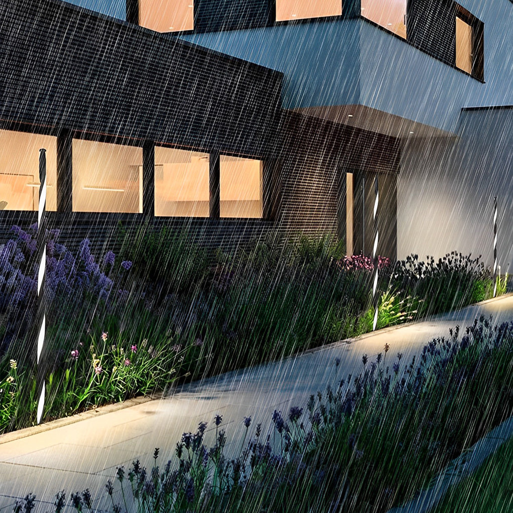 Decorative Garden Lighting Linear Black LED Outdoor Light