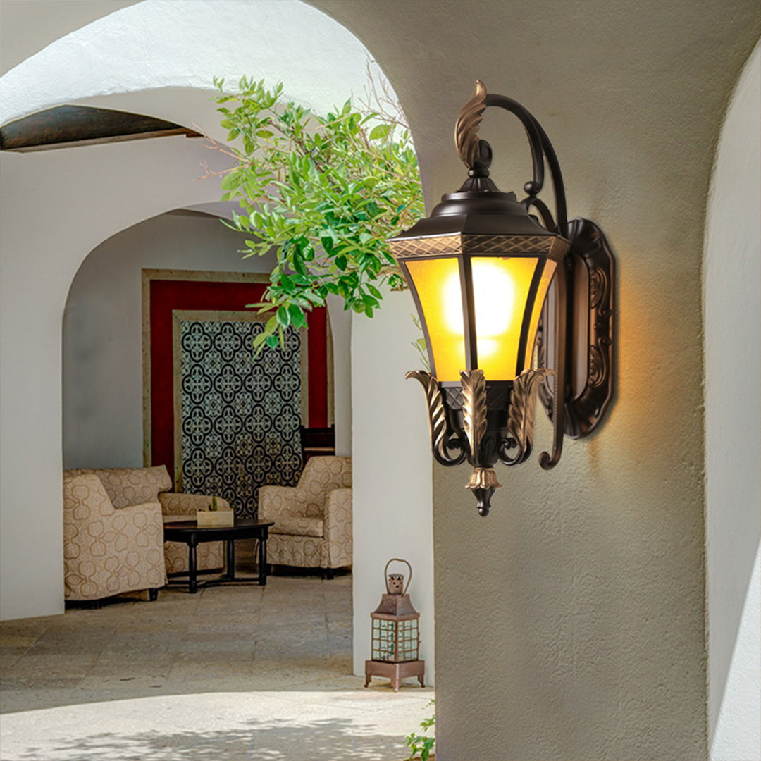 Copper Wall Sconce Outdoor European-Style Waterproof Lighting