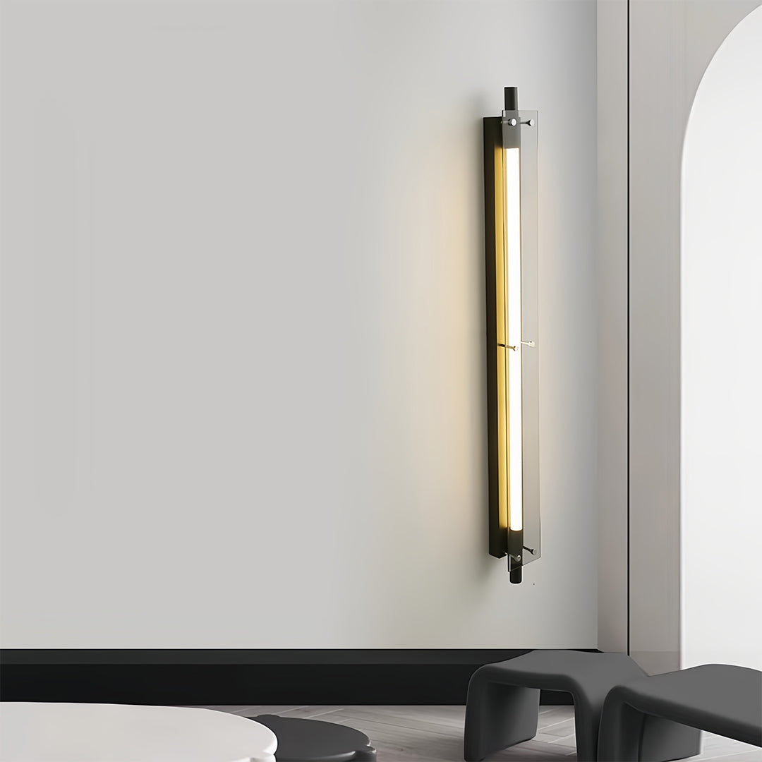 LED Wall Strip Lights Black for Hallways Up-Down Linear Lamp