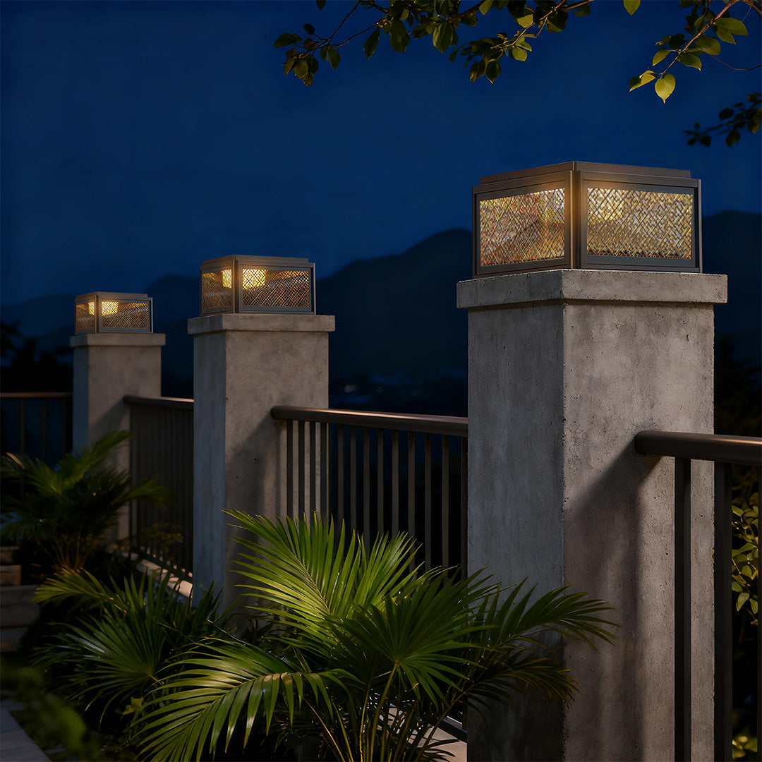 Pillar Gate Light Modern Square Waterproof Light