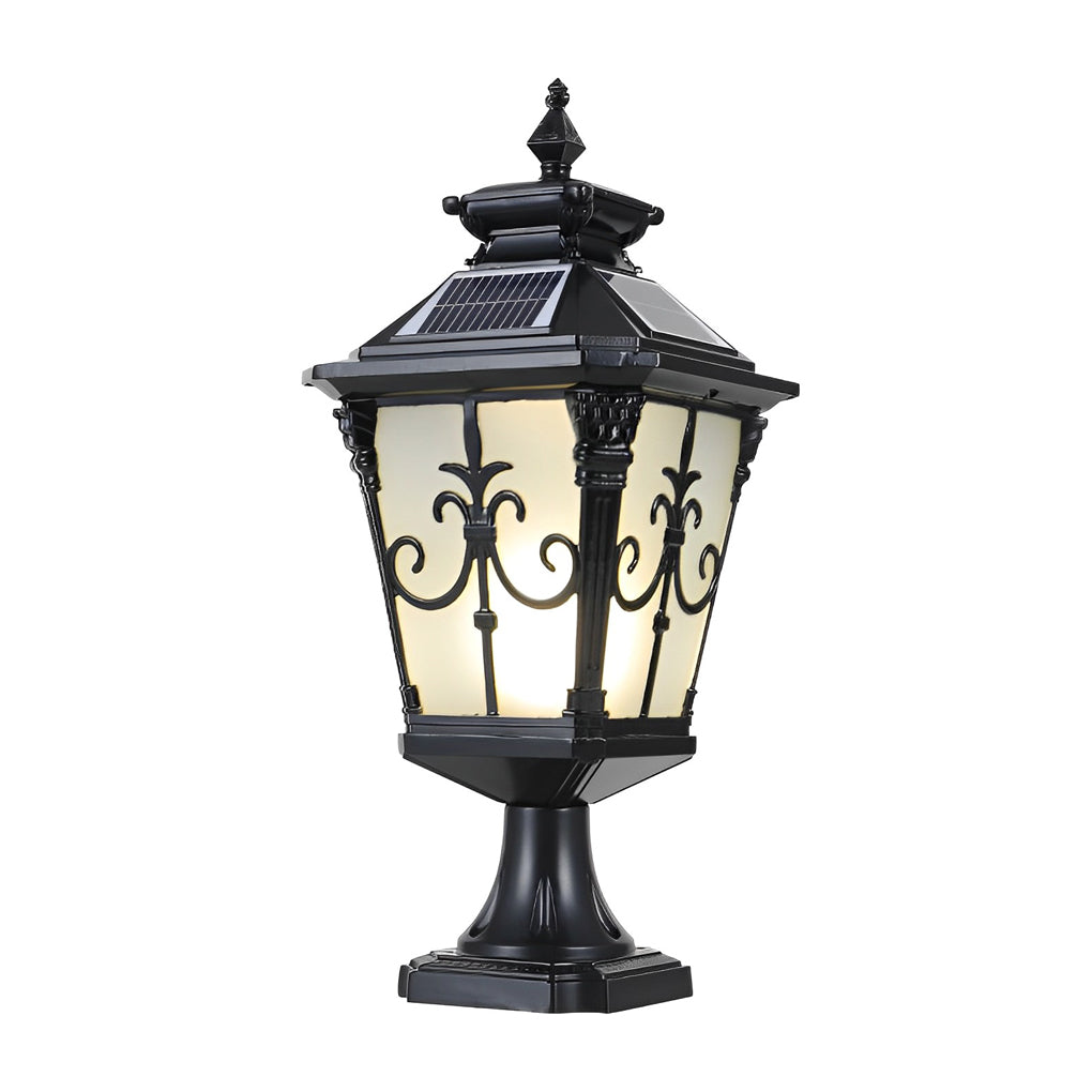Cast Aluminum Post Light European Retro Fence Light