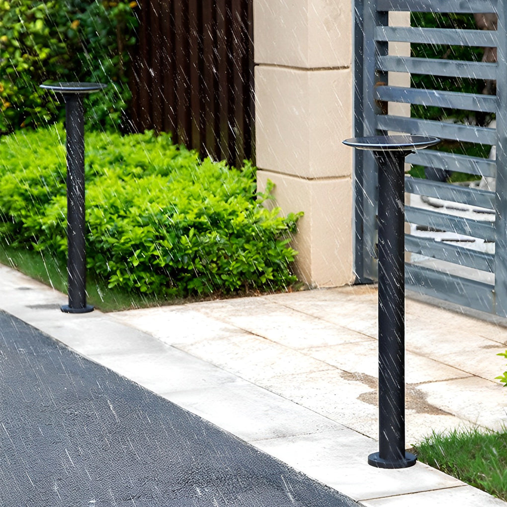 Decorative Solar Path Lights Modern Black Garden Light
