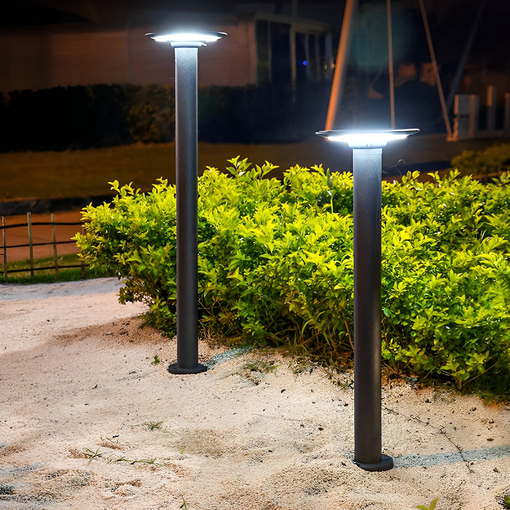 Decorative Solar Path Lights Modern Black Garden Light