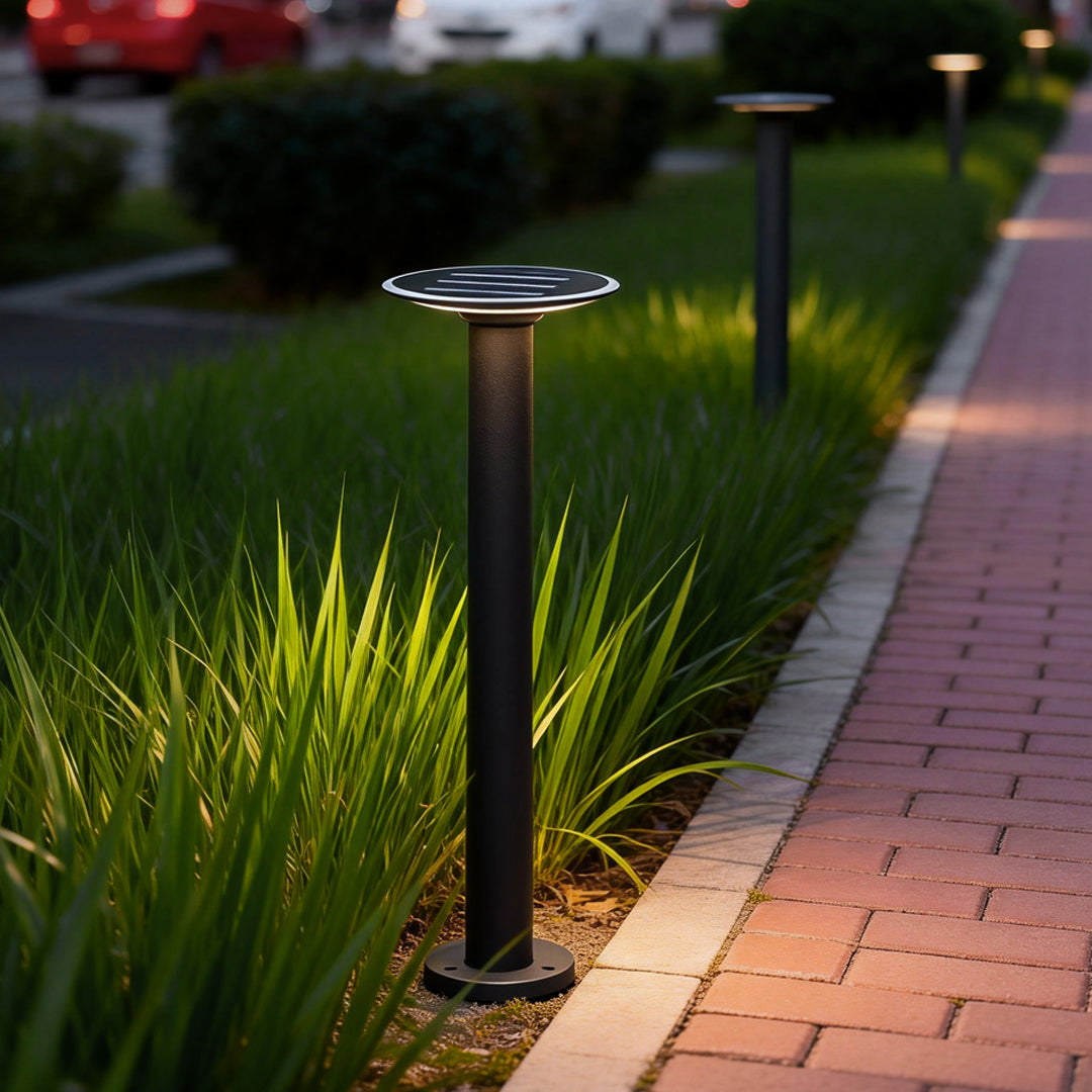Decorative Solar Path Lights Modern Black Garden Light