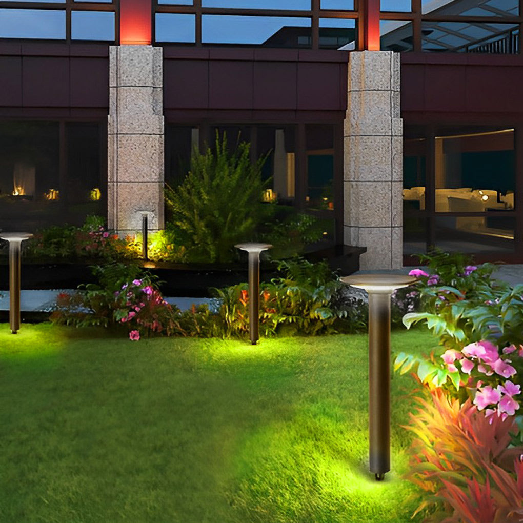 Decorative Solar Path Lights Modern Black Garden Light