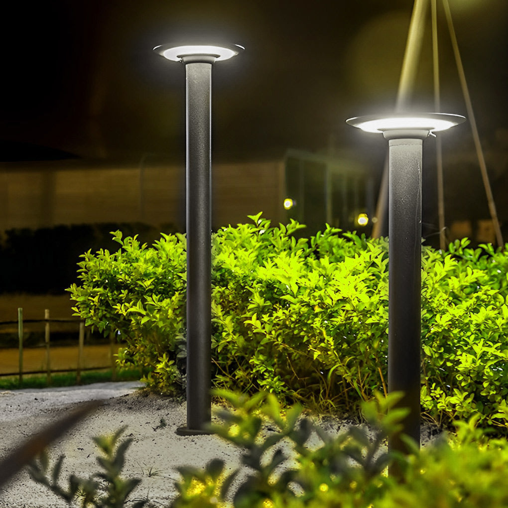 Decorative Solar Path Lights Modern Black Garden Light