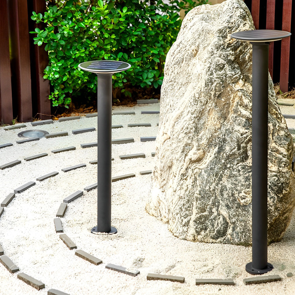Decorative Solar Path Lights Modern Black Garden Light