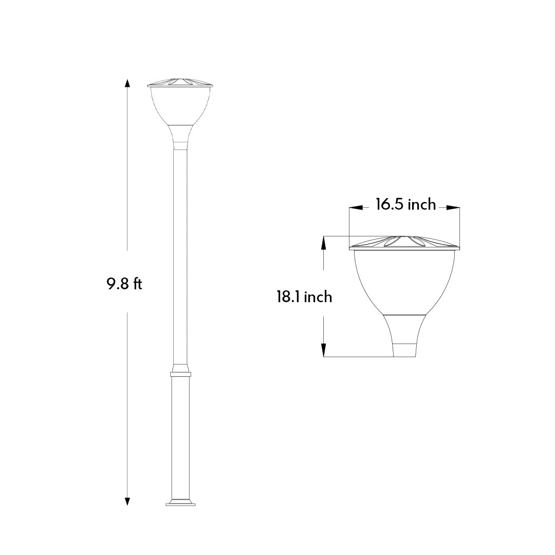 Outdoor Posts For Lights Modern Minimalist Style