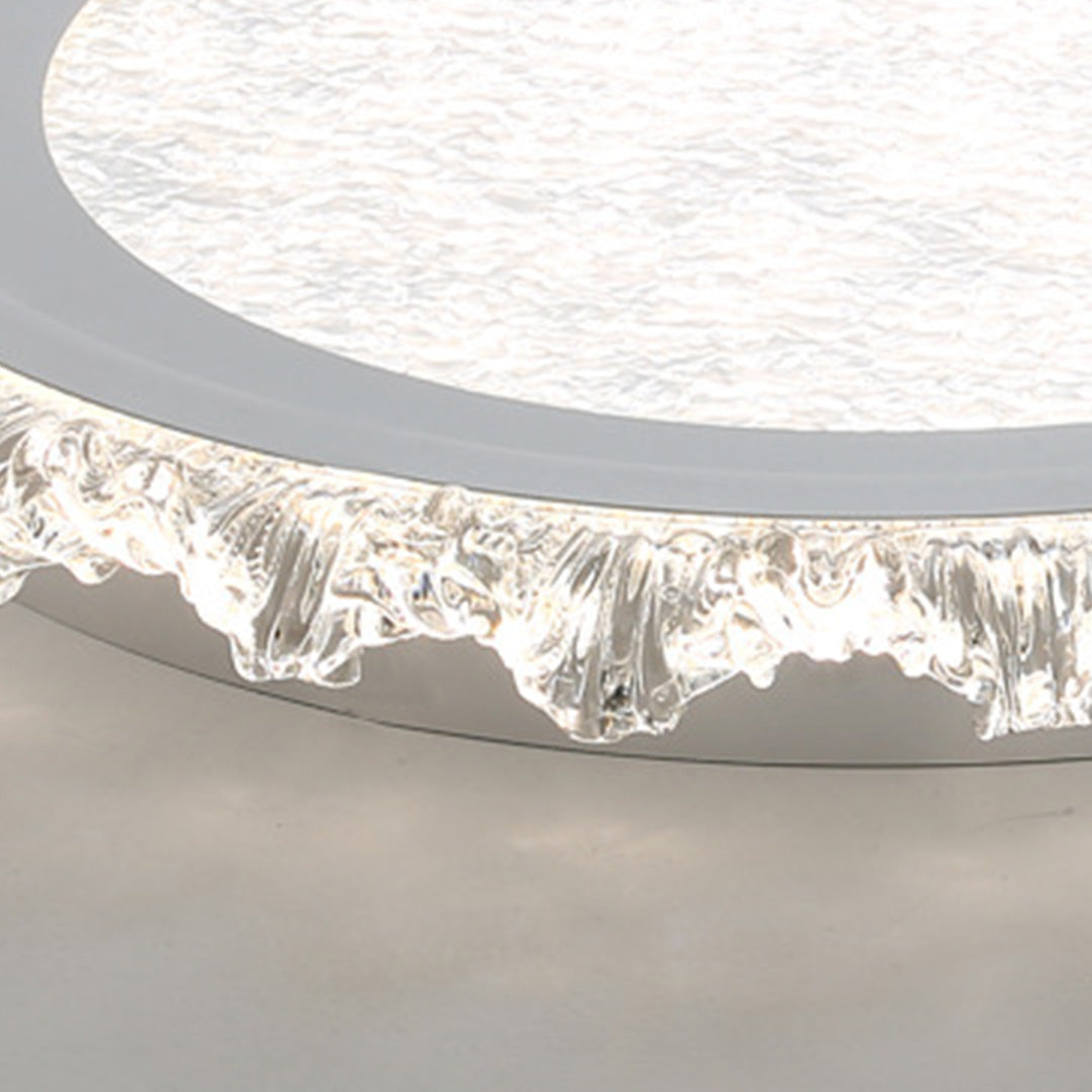 White Round LED Ceiling Light French wide-spectrum Ultra-Thin Flush Mount Light