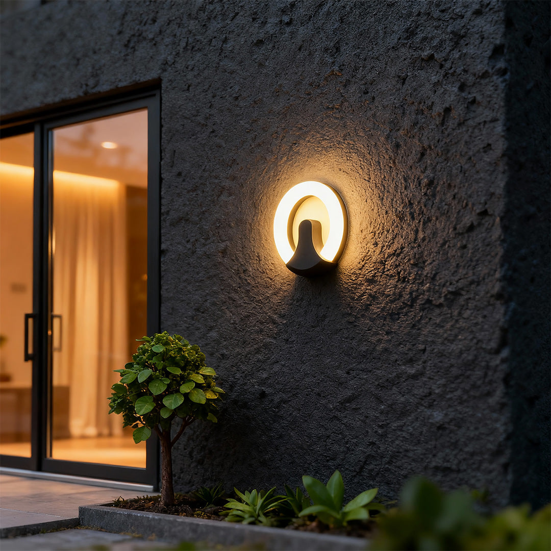 Black Wall Sconce Light LED Outdoor Personality Light