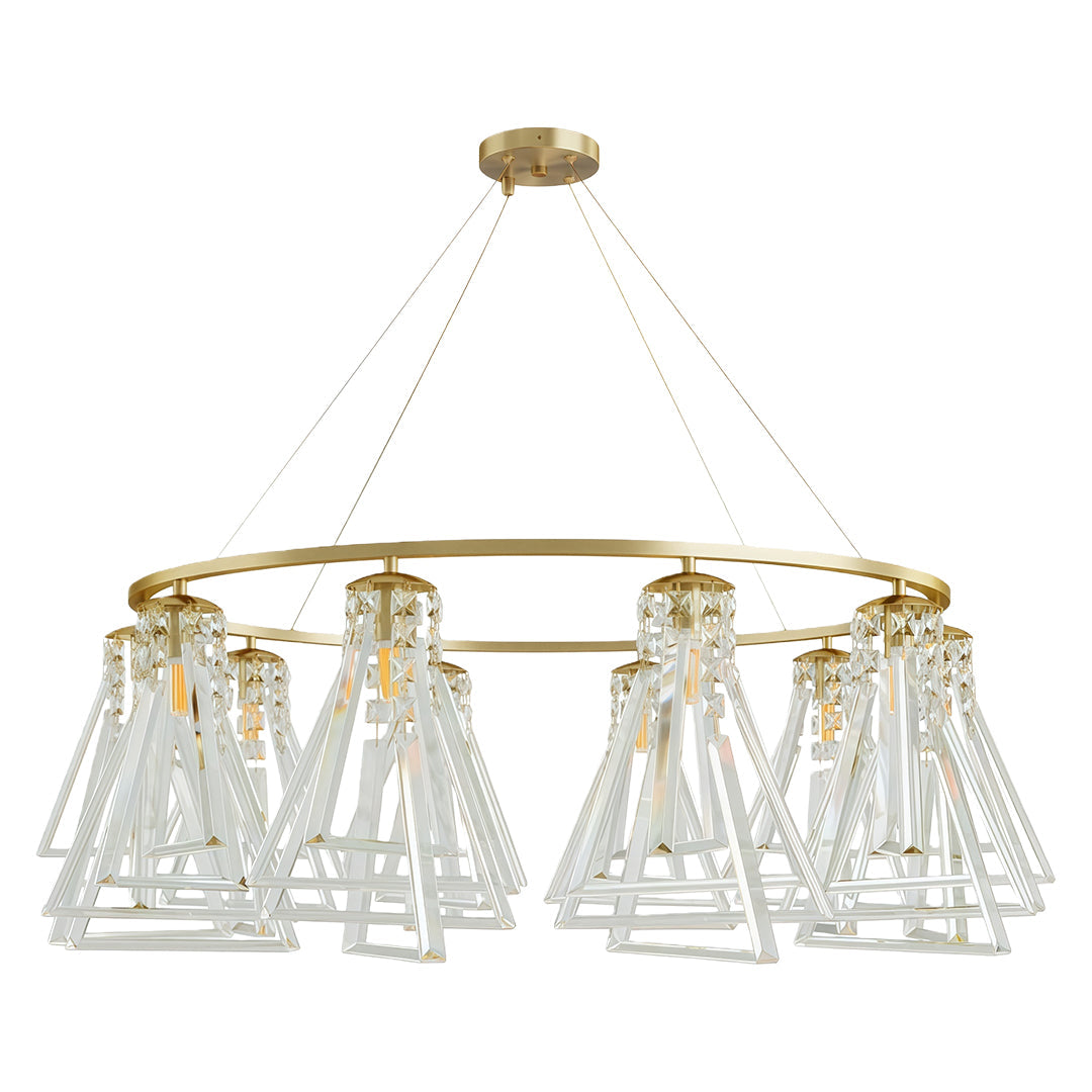 Contemporary Crystal Chandelier Minimalist Ceiling Light