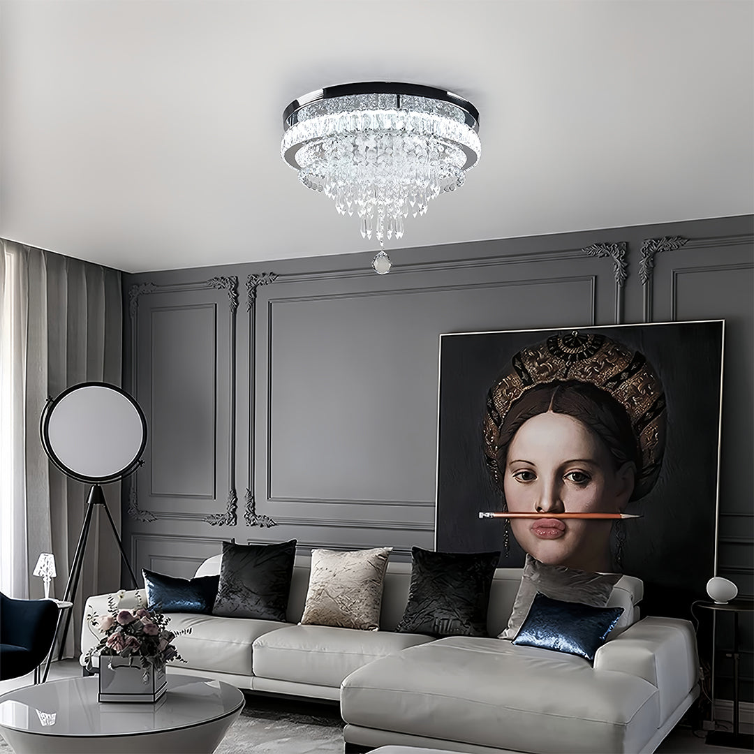 Gold Flush Mount Lights Modern Luxury Round Flush Mount Light