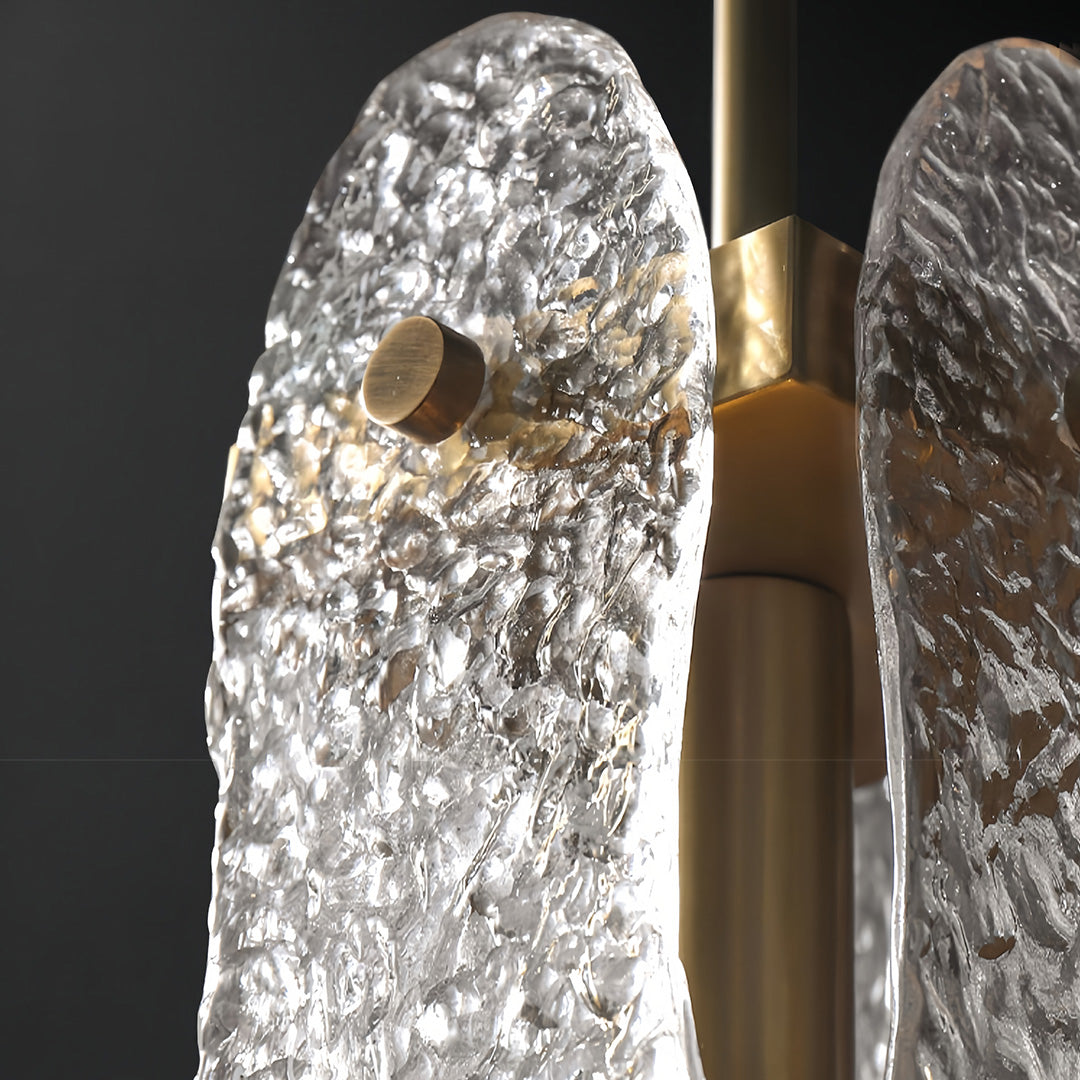 Brass Glass Pendant Light Luxury Adjustable Art Ceiling Lights
