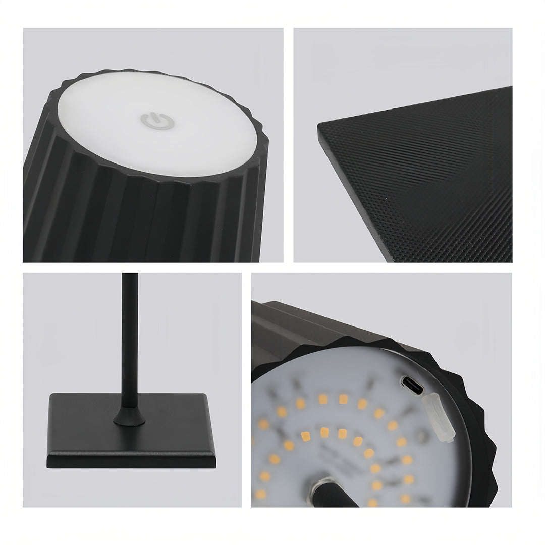Modern Metal Table Lamp Rechargeable Touch Cordless Buffet Lamps