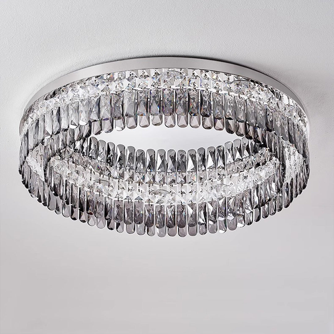 Ceiling Round LED Lights Luxury French Crystal Ceiling Light