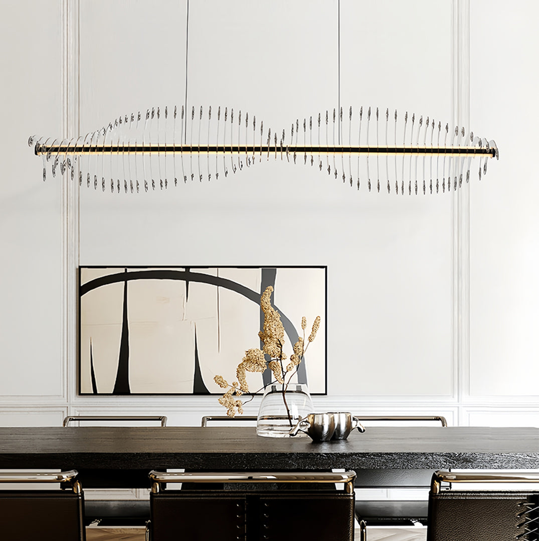 Spiral Pendant Lighting Modern Minimalist Linear Light