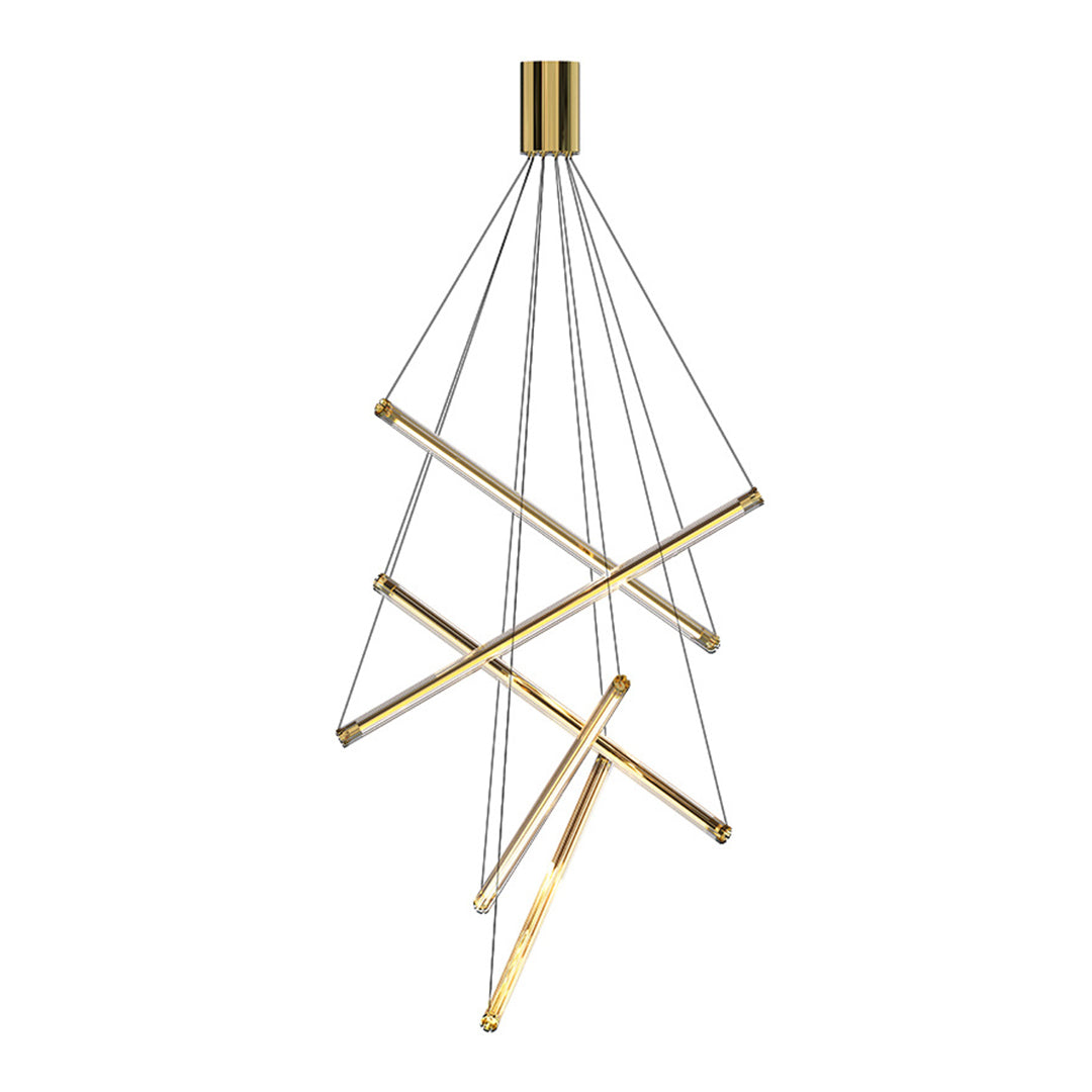 LED Linear Chandelier Nordic Minimalist Lighting