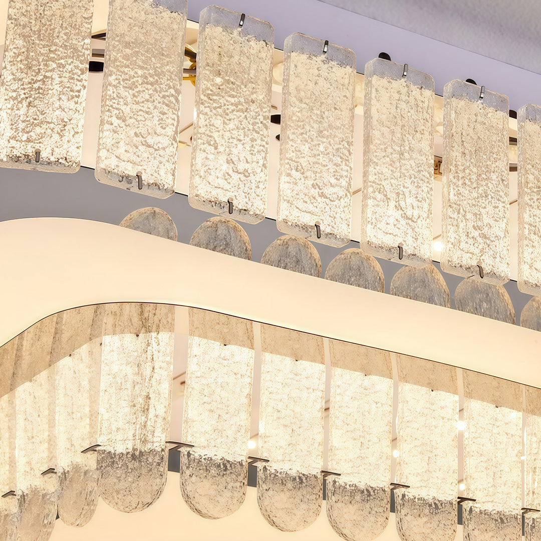 Modern Flush Mount Light Fixtures Luxury Crystal Light