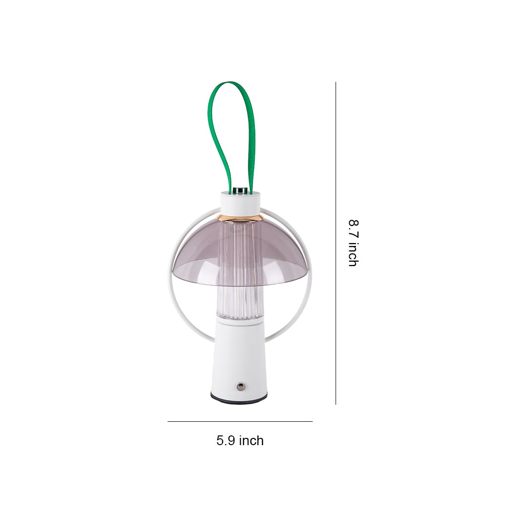 Circle Table Lamp with Iron Body Acrylic Shade Decorative Light